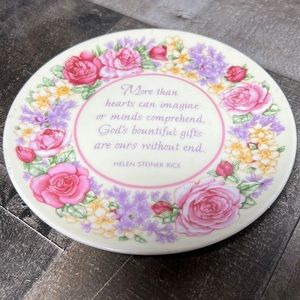 1996 Gibson Greetings Inc. Porcelain Poem Plate  by Helen Steiner Rice